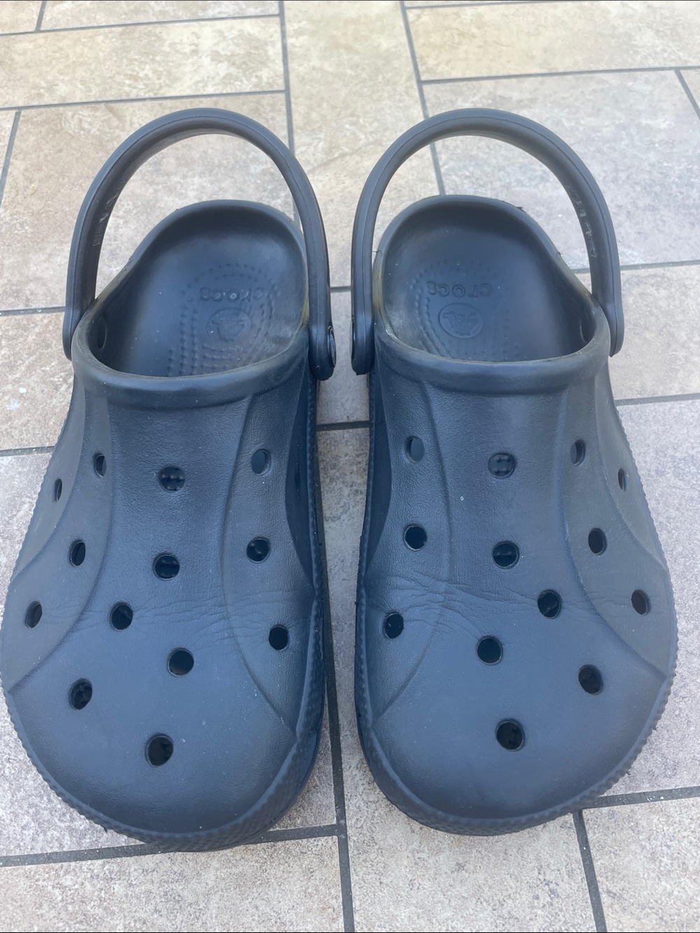 CROCS Classic Slip-On Sandals in Black - Picture 1 of 7